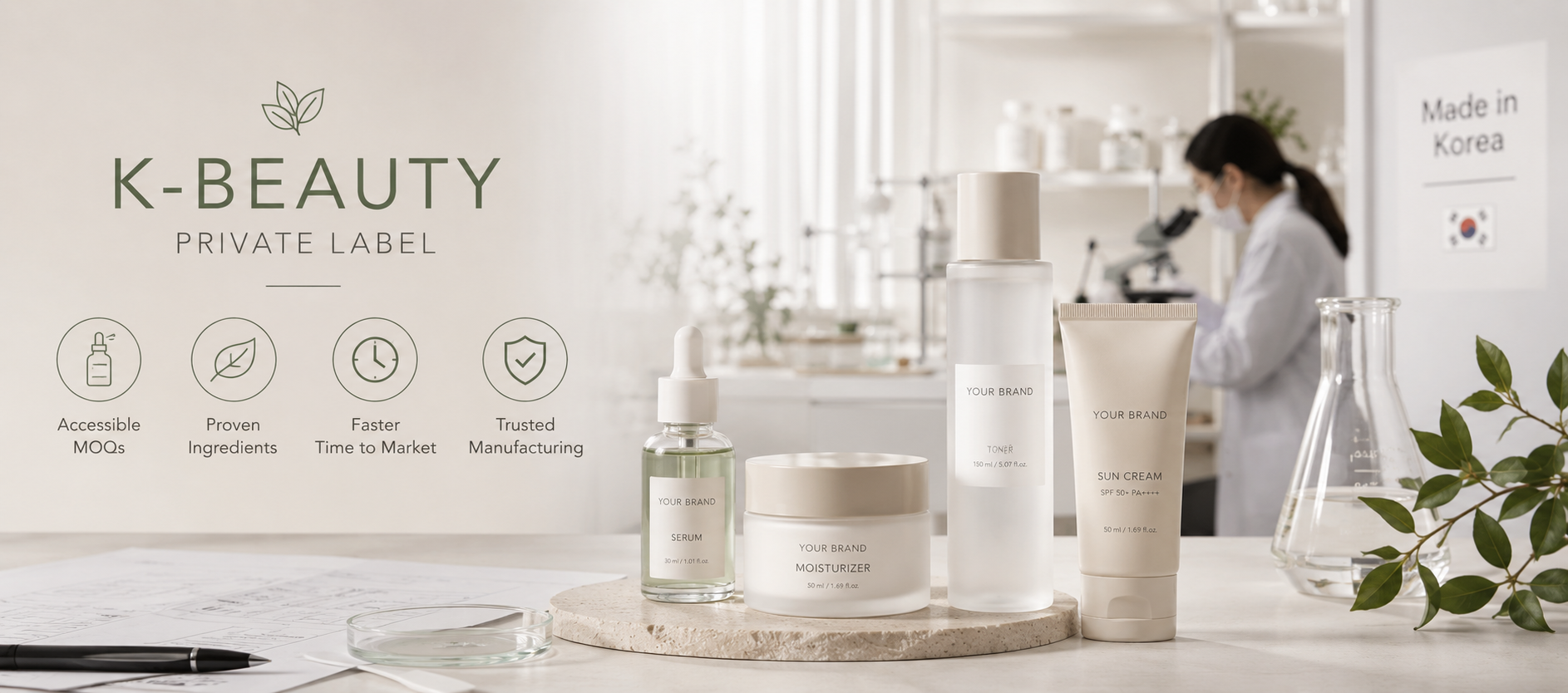 K-Beauty Private Label for Indie Beauty Brands | Korean OEM & ODM Guide