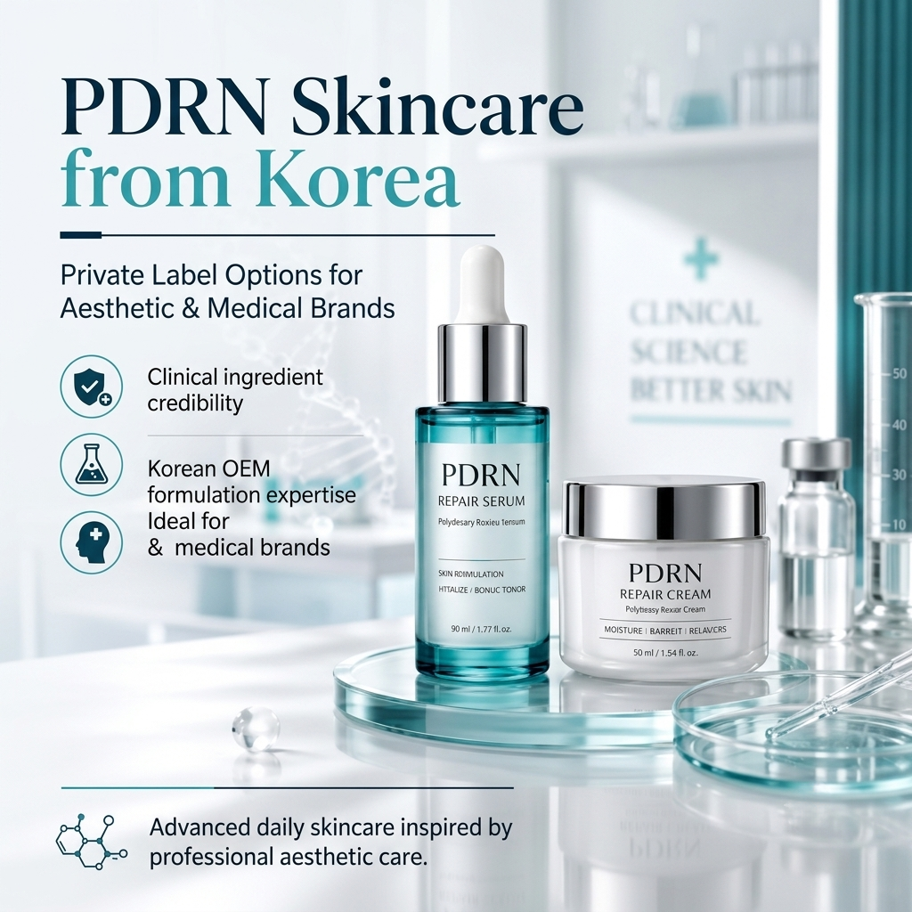 PDRN Skincare Korea | Private Label & OEM Manufacturer for Aesthetic Brands