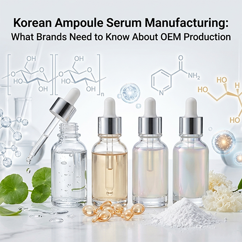Korean Ampoule Serum Manufacturing: What Brands Need to Know About OEM Production