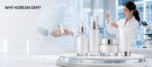 Korean cosmetics OEM manufacturer supporting private label skincare development