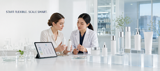 Flexible Korean OEM and ODM skincare development for growing private label brands