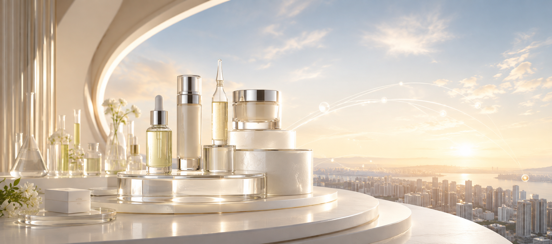 Premium Korean cosmeceutical private label products positioned for global brand growth